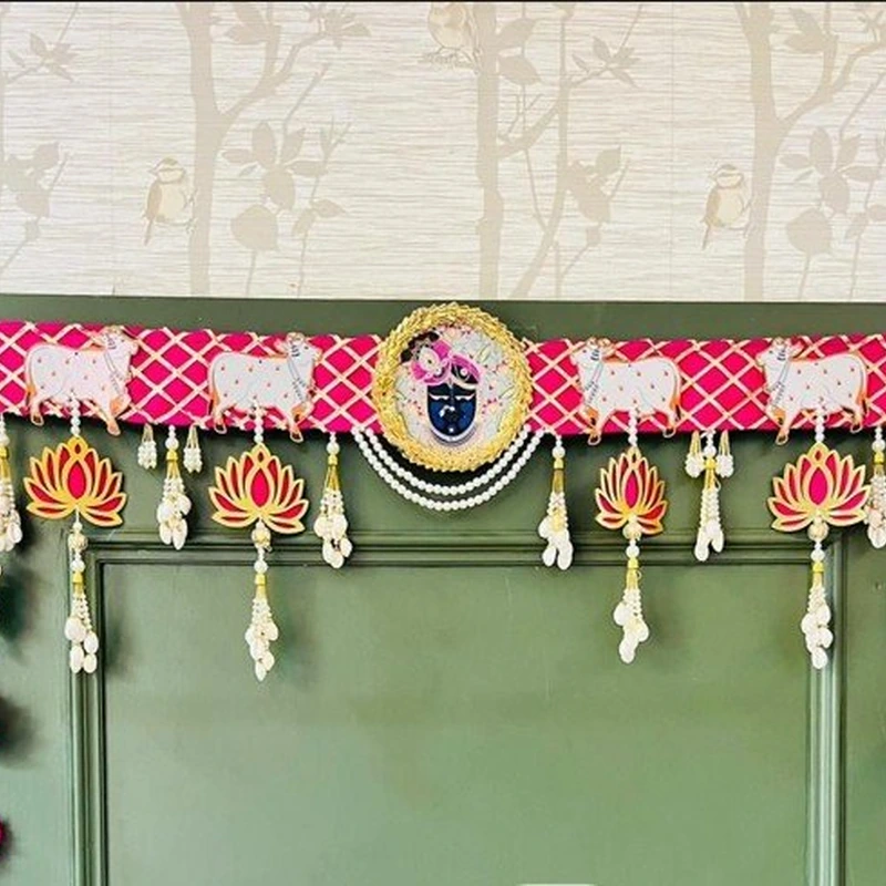 Pink Pichwai Bandarwal (Shrinath ji) 40 Inch