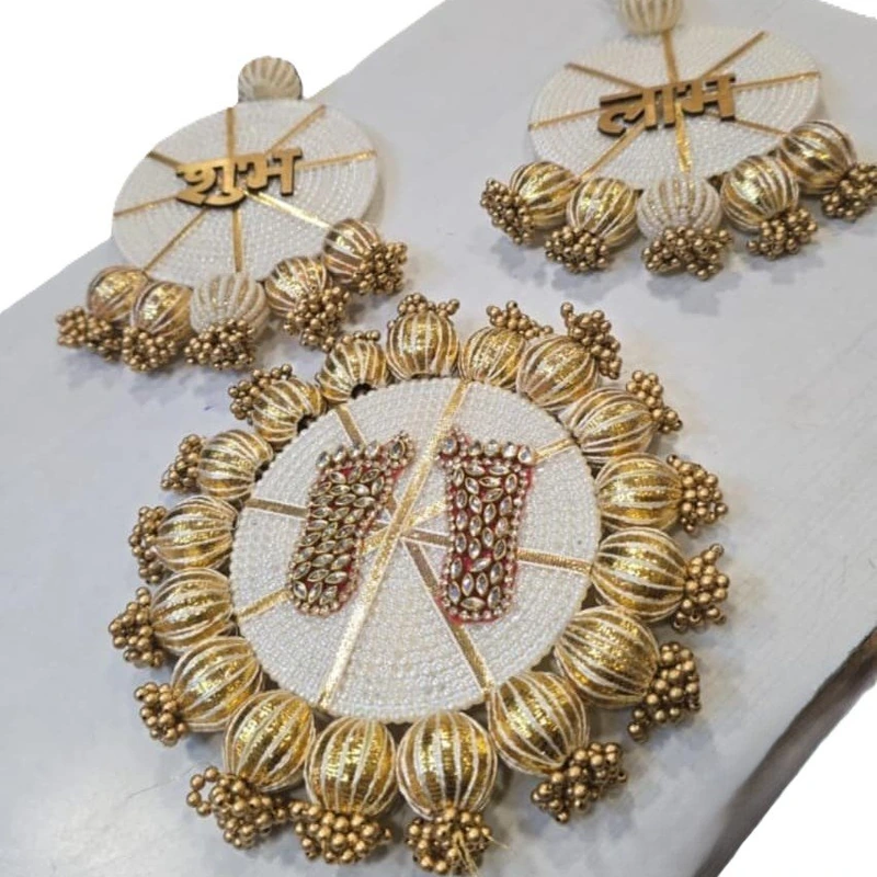 Golden Beads Shubh Laabh & Charan Bundle
